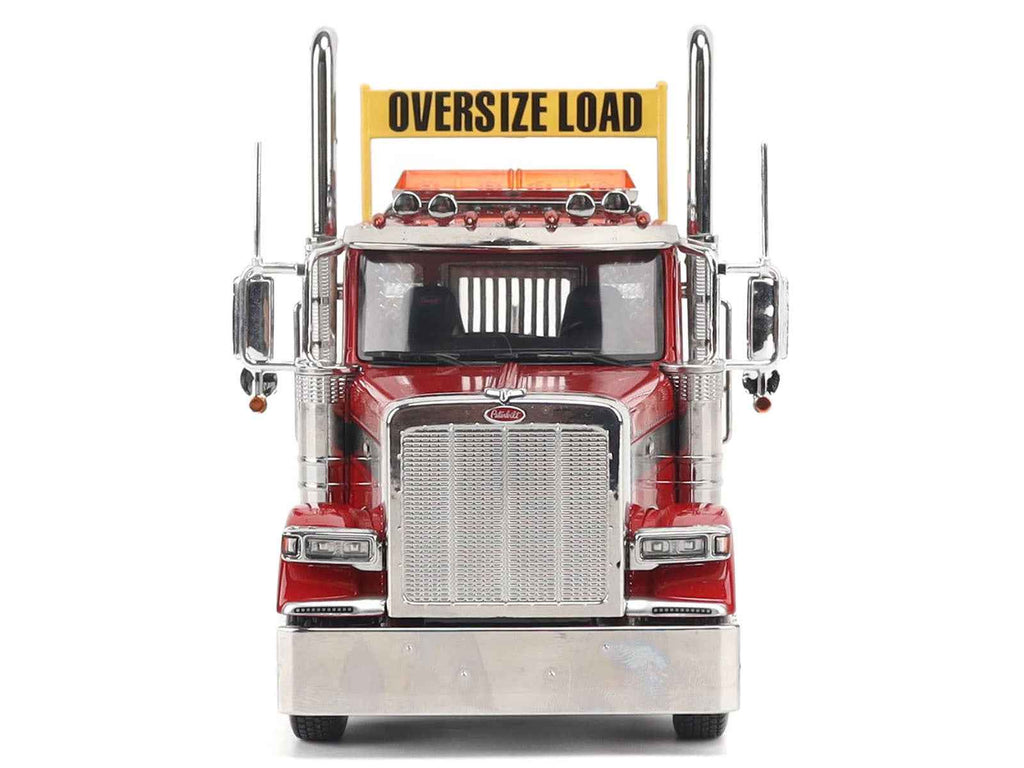 Peterbilt 589 Tandem-Axle Truck Tractor with Day Cab Legendary Red "Transport Series" 1/32 Diecast Model by Diecast Masters