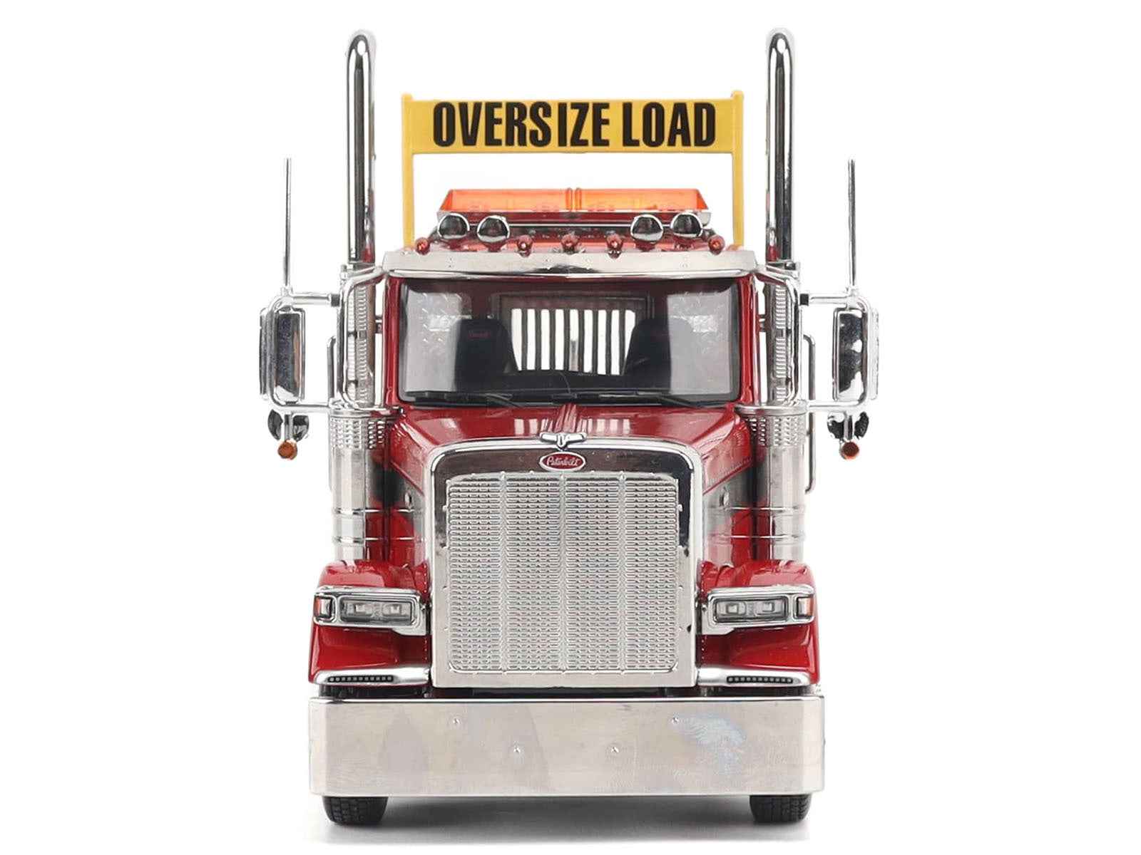 Peterbilt 589 Tandem-Axle Truck Tractor with Day Cab Legendary Red "Transport Series" 1/32 Diecast Model by Diecast Masters