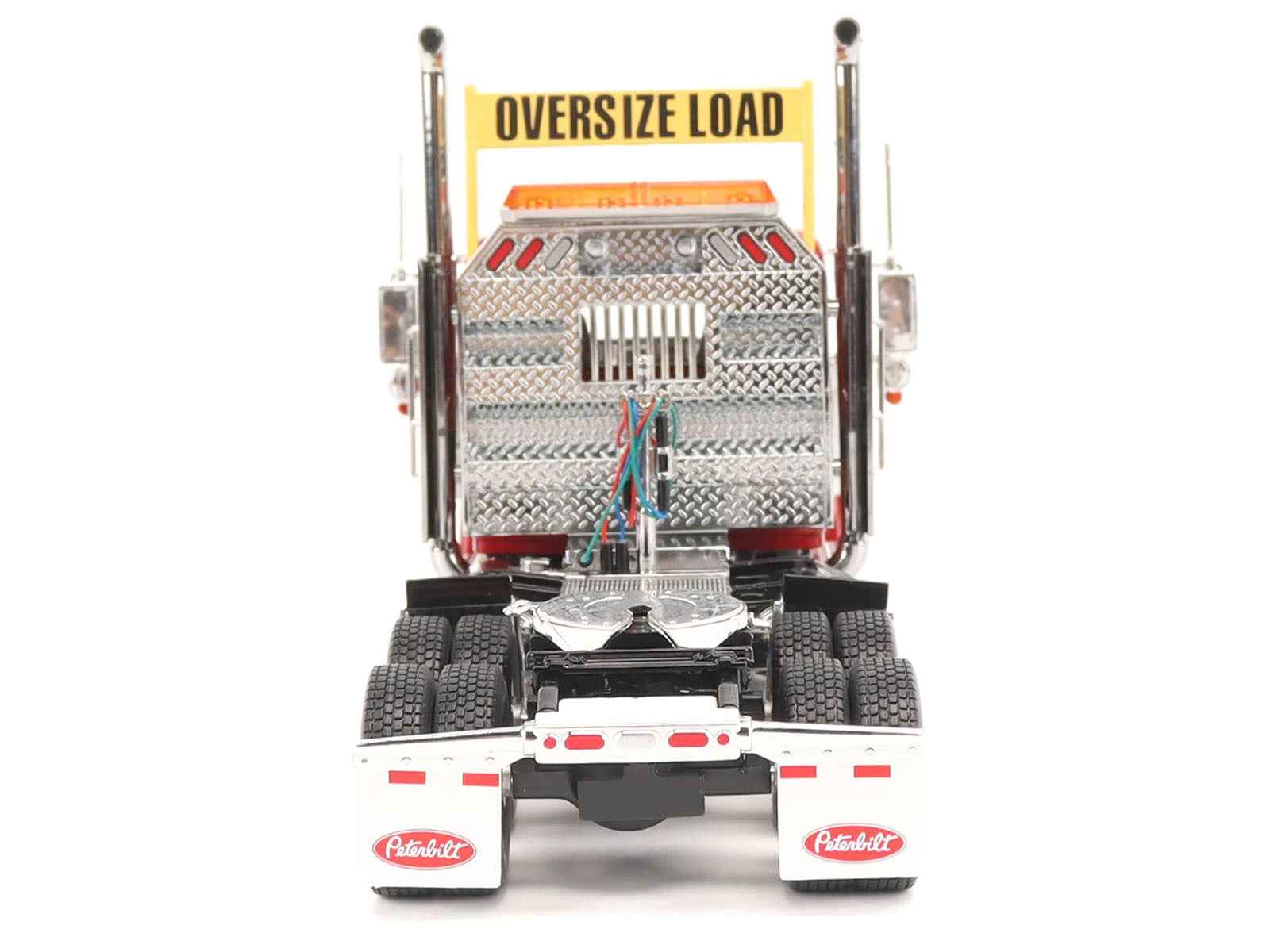 Peterbilt 589 Tandem-Axle Truck Tractor with Day Cab Legendary Red "Transport Series" 1/32 Diecast Model by Diecast Masters