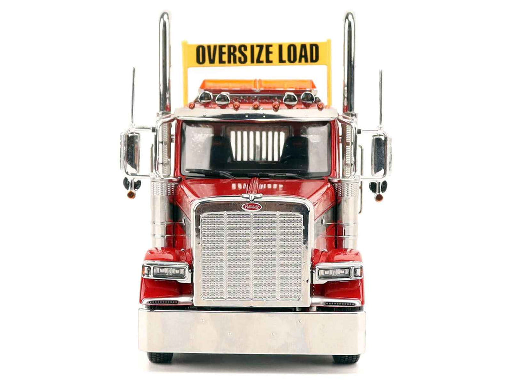 Peterbilt 589 Tridem-Axle Truck Tractor with Day Cab Legendary Red "Transport Series" 1/32 Diecast Model by Diecast Masters