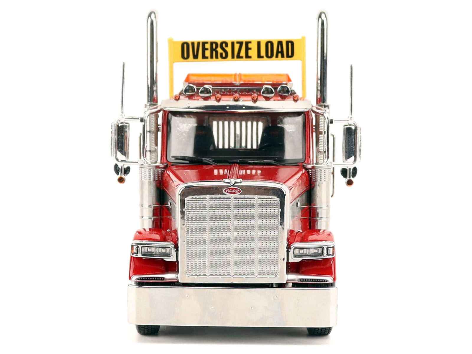 Peterbilt 589 Tridem-Axle Truck Tractor with Day Cab Legendary Red "Transport Series" 1/32 Diecast Model by Diecast Masters