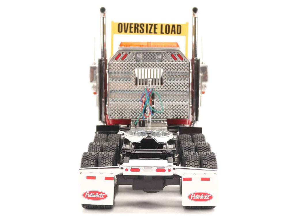 Peterbilt 589 Tridem-Axle Truck Tractor with Day Cab Legendary Red "Transport Series" 1/32 Diecast Model by Diecast Masters