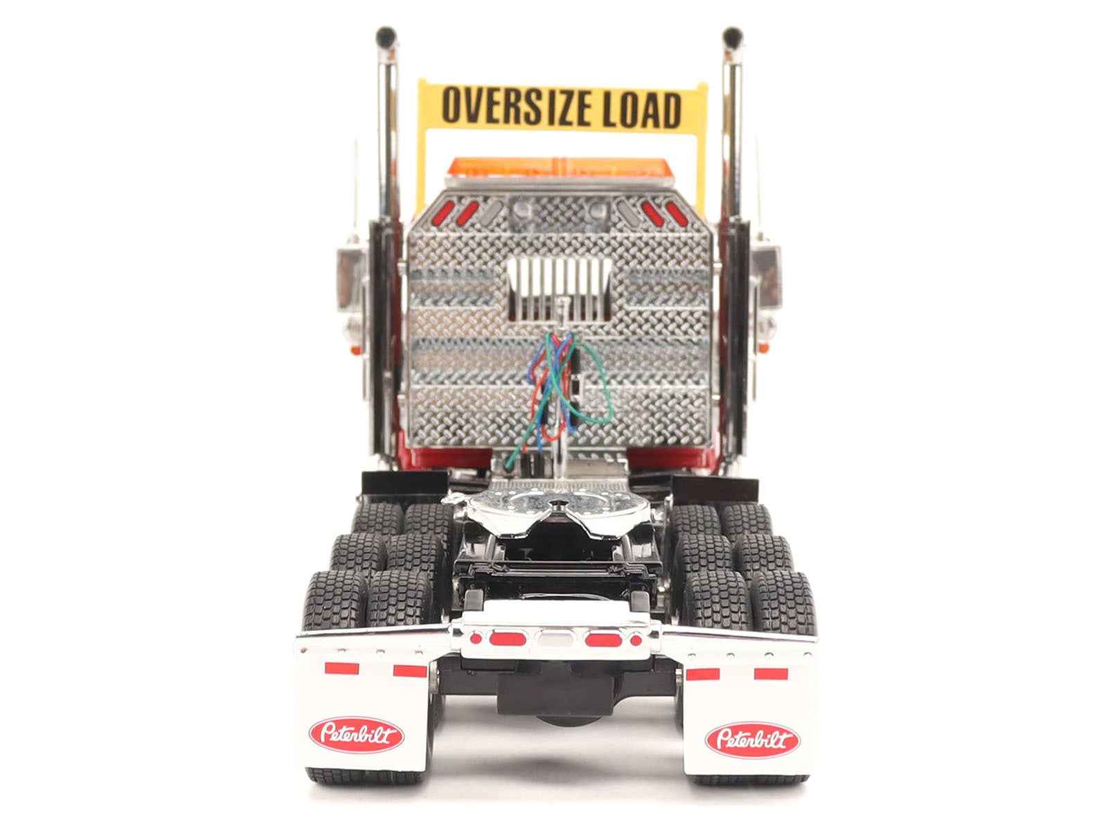 Peterbilt 589 Tridem-Axle Truck Tractor with Day Cab Legendary Red "Transport Series" 1/32 Diecast Model by Diecast Masters