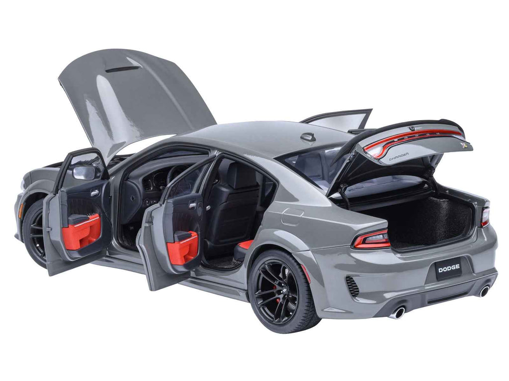 Dodge Charger Scat Pack Widebody Destroyer Gray 1/18 Model Car by Autoart