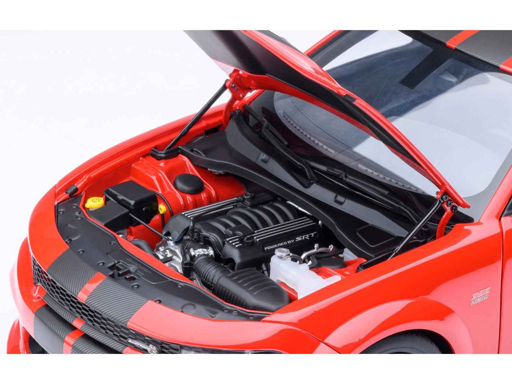 Dodge Charger Scat Pack Widebody Torred with Carbon Stripes 1/18 Model Car by Autoart