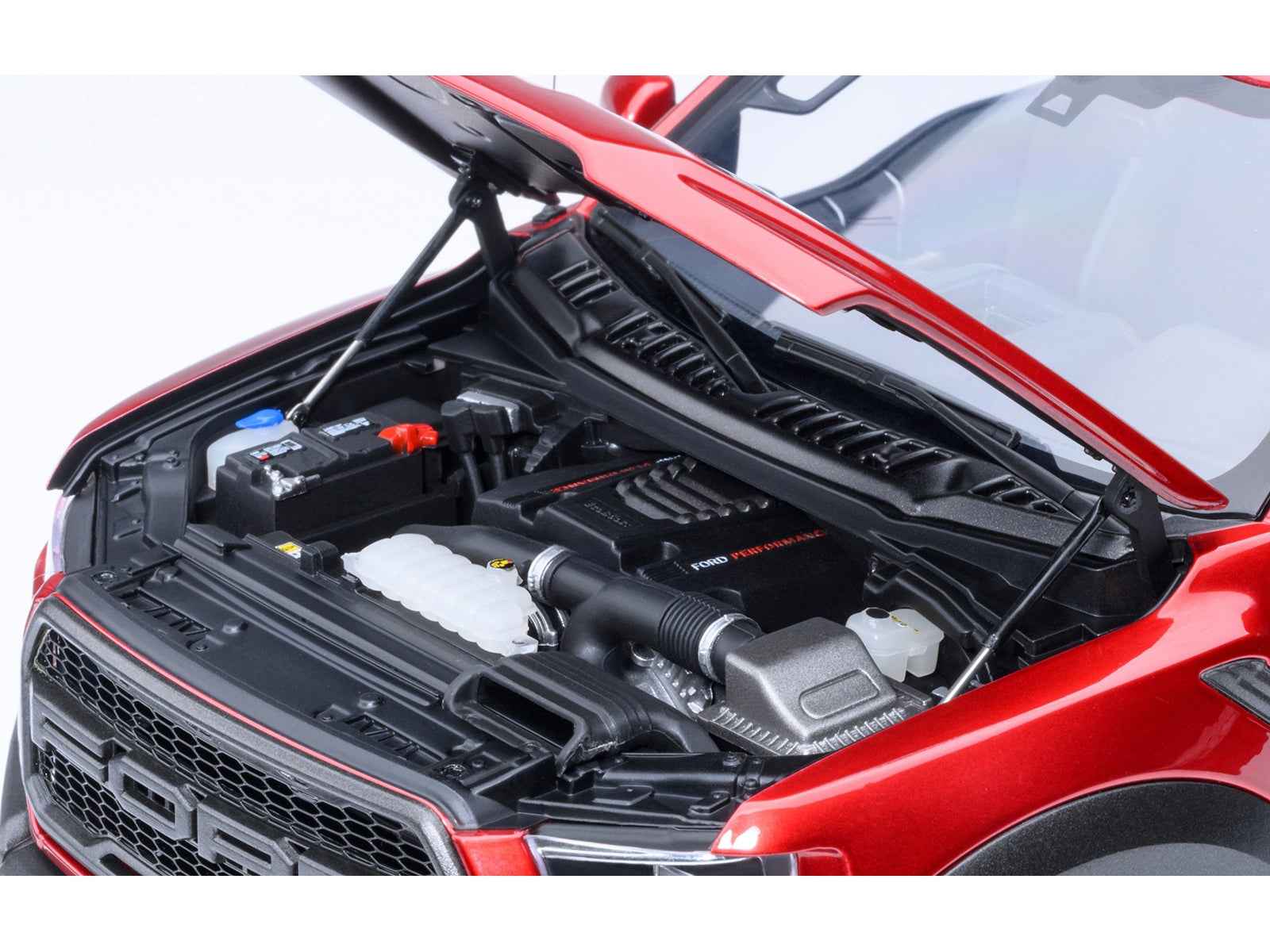 2019 Ford F-150 Raptor Pickup Truck Ruby Red Metallic 1/18 Model Car by Autoart