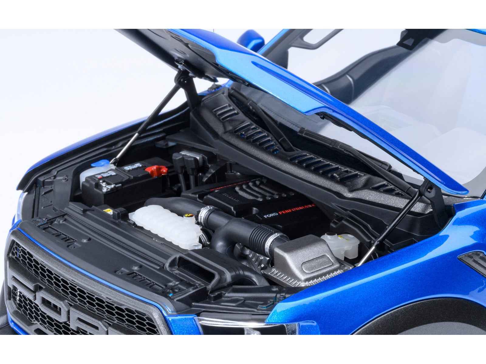 2019 Ford F-150 Raptor Pickup Truck Velocity Blue 1/18 Model Car by Autoart