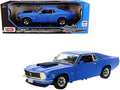 1970 Ford Mustang Boss 429 Dark Blue "Timeless Classics" Series 1/18 Diecast Model Car by Motormax