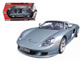 Porsche Carrera GT Silver with Black Interior 1/18 Diecast Model Car by Motormax