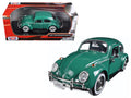 Top-Pick | 1966 Volkswagen Beetle Green 1/24 Diecast Model Car by Motormax