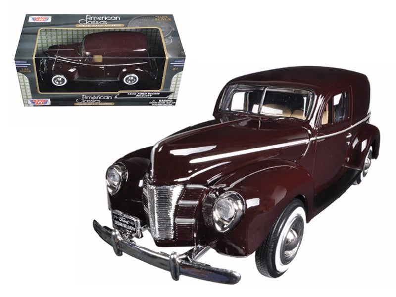 Top-Pick | 1940 Ford Sedan Delivery Brown 1/24 Diecast Model Car by Motormax