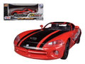 Top-Pick | 2003 Dodge Viper SRT-10 #8 Red with Black Stripes "GT Racing" Series 1/24 Diecast Model Car by Motormax