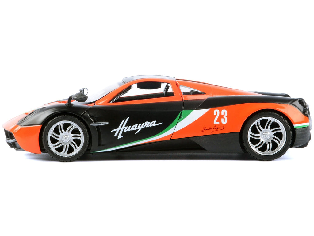 Top-Pick | Pagani Huayra #23 Orange and Black with Stripes "GT Racing" Series 1/24 Diecast Model Car by Motormax