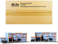 "Garage Diorama Gulf Oil" Diorama with Decals for 1/64 Scale Models by American Diorama