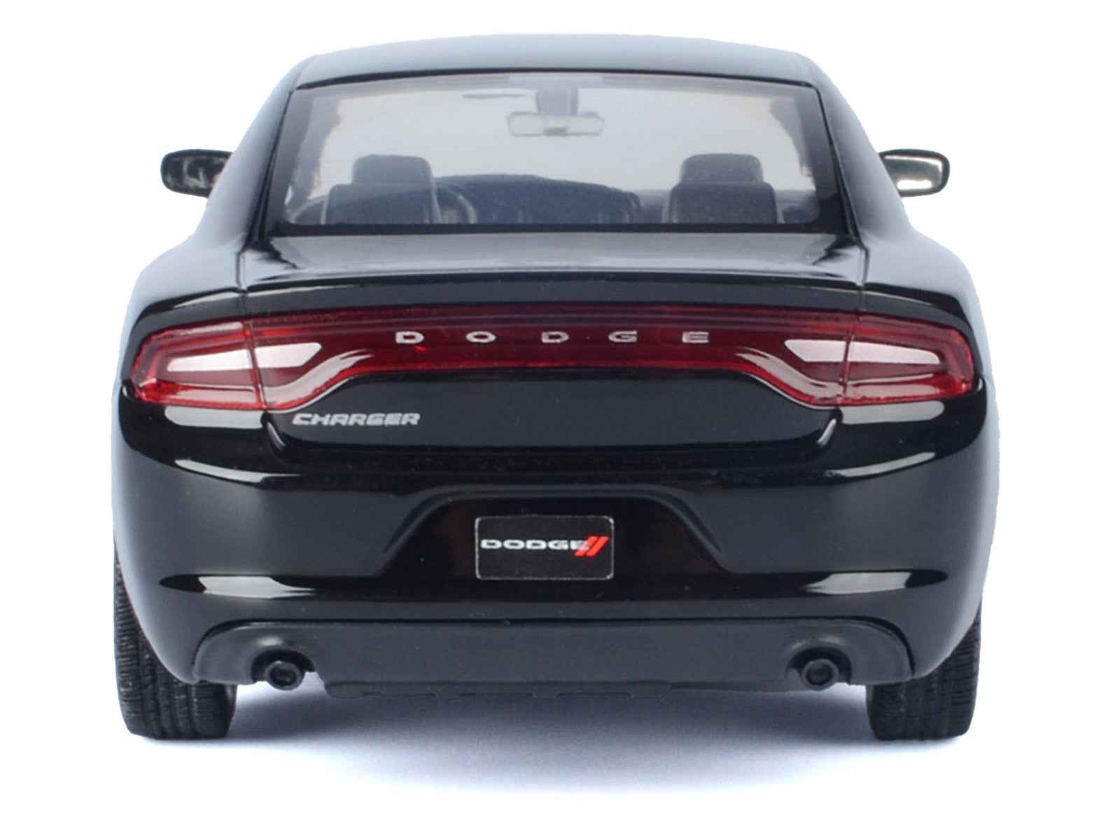 2023 Dodge Charger Pursuit Police Car Black "Custom Builder's Kit - Law Enforcement and Public Service" Series 1/24 Diecast Model Car by Motormax