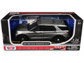 Top-Pick | 2022 Ford Police Interceptor Utility Unmarked Gray Metallic "Builder's Kit" "Law Enforcement and Public Service" Series 1/24 Diecast Model Car by Motormax