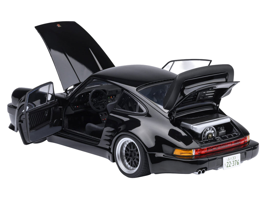 Porsche 911 (930) Turbo "Blackbird" Black "Wangan Midnight - Comic #1 Version" Manga 1/18 Model Car by Autoart
