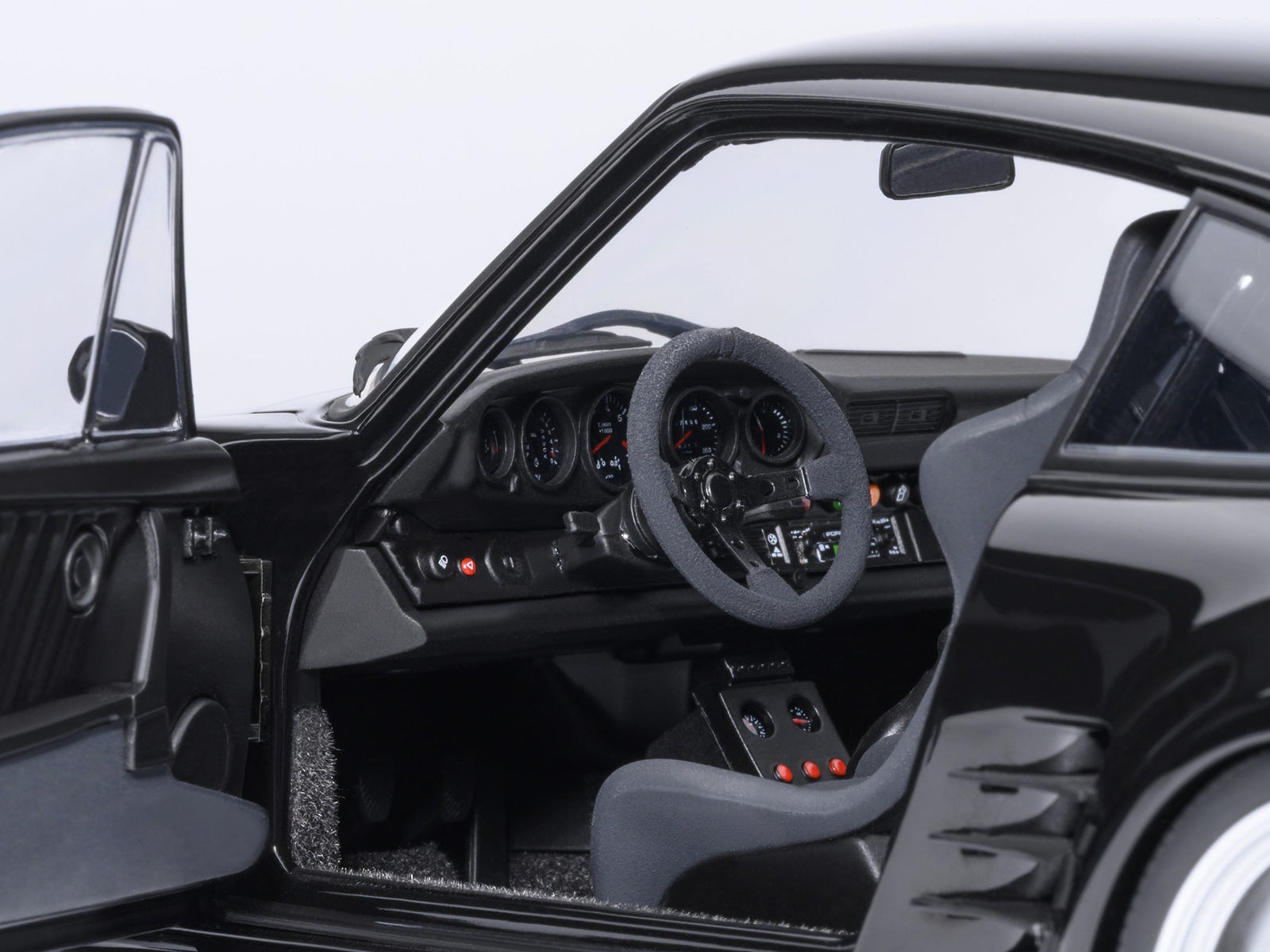 Porsche 911 (930) Turbo "Blackbird" Black "Wangan Midnight - Comic #1 Version" Manga 1/18 Model Car by Autoart