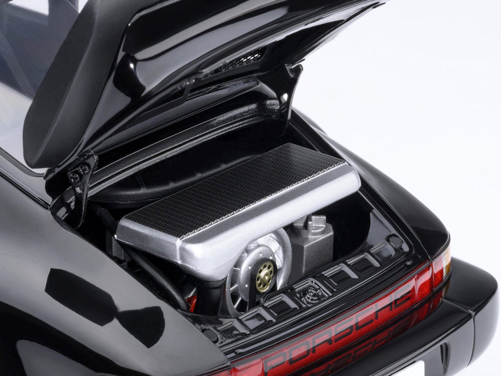 Porsche 911 (930) Turbo "Blackbird" Black "Wangan Midnight - Comic #1 Version" Manga 1/18 Model Car by Autoart