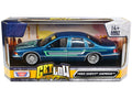 Top-Pick | 1993 Chevrolet Caprice Lowrider Blue Metallic with Graphics "Get Low" Series 1/24 Diecast Model Car by Motormax