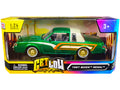 Top-Pick | 1987 Buick Regal 3.8 SFI Turbo Green Metallic and Cream with Graphics "Get Low" Series 1/24 Diecast Model Car by Motormax