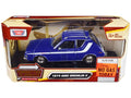 Top-Pick | 1974 AMC Gremlin X Blue with White Stripes and Roof Rack "Forgotten Classics" Series 1/24 Diecast Model Car by Motormax