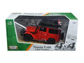 Top-Pick | Toyota FJ40 Land Cruiser Red "4x4 Overlanders" Series 1/24 Diecast Model Car by Motormax