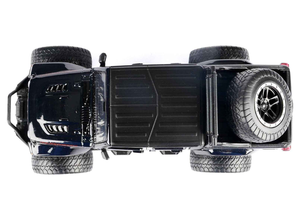 2021 Jeep Gladiator Rubicon Off-Road Pickup Truck Black with Matt Black Top "Off Road" Series 1/27 Diecast Model Car by Motormax