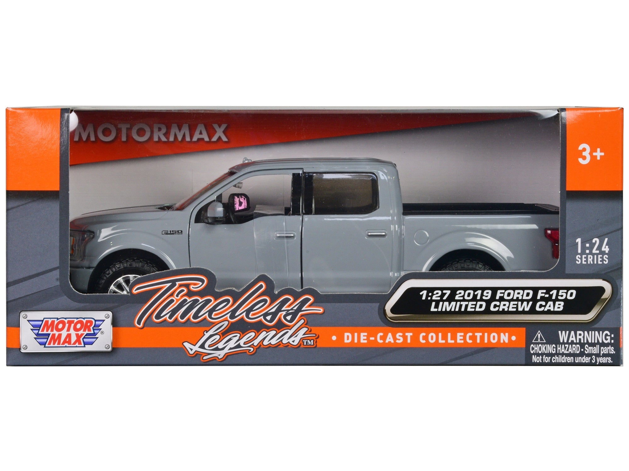 Top-Pick | 2019 RAM 1500 Laramie Crew Cab Pickup Truck Gray "Timeless Legends" Series 1/27 Diecast Model Car by Motormax