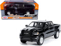Top-Pick | 2019 RAM 1500 Laramie Crew Cab Pickup Truck Black with Silver Stripes 1/24 Diecast Model Car by Motormax