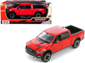 Top-Pick | 2019 RAM 1500 Rebel Crew Cab Pickup Truck Red 1/24 Diecast Model Car by Motormax