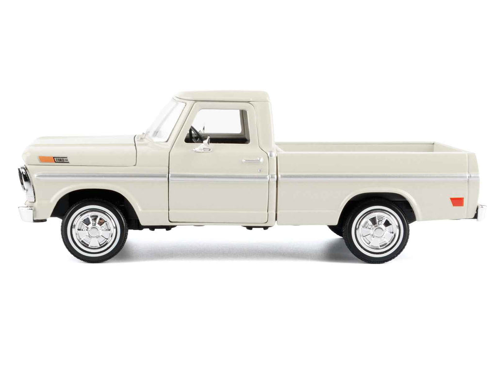 1972 Ford F-100 Pickup Truck Cream "Timeless Legends" Series 1/24 Diecast Model Car by Motormax