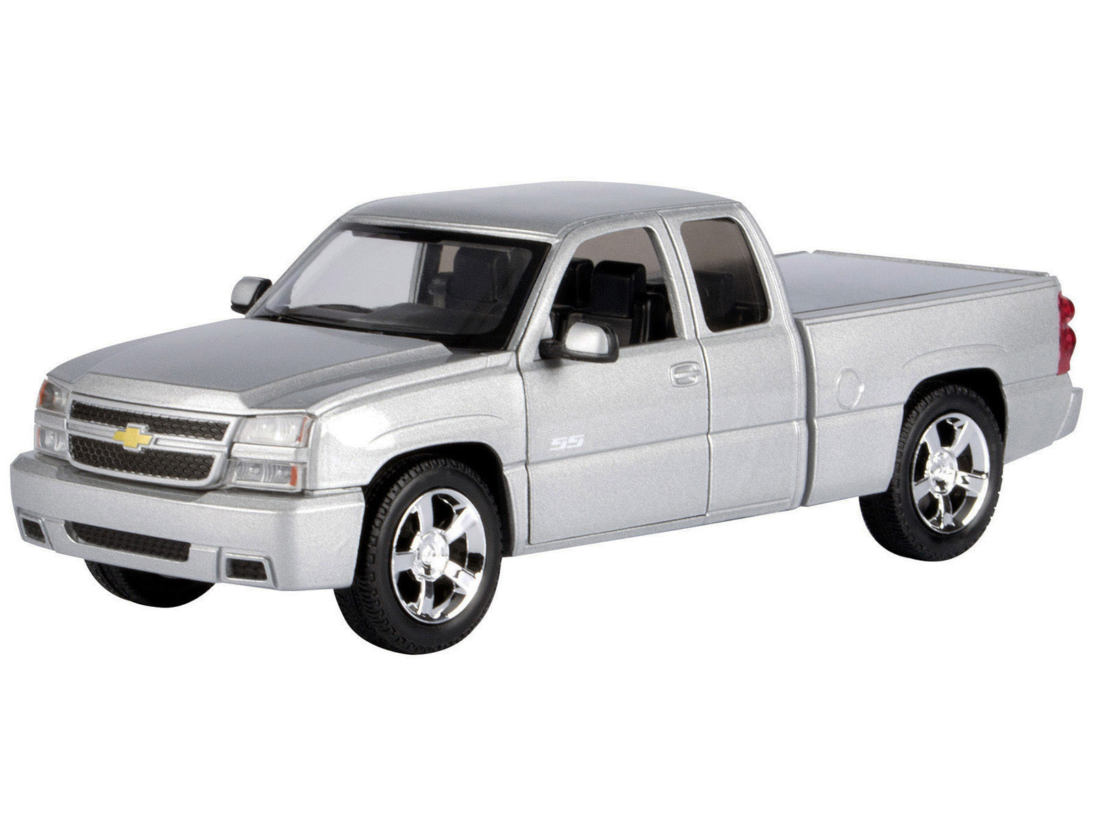 2006 Chevrolet Silverado SS Pickup Truck Silver Metallic "Timeless Legends" Series 1/25 Diecast Model Car by Motormax