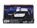 Top-Pick | 2015 Ford Police Interceptor Utility Plain Black and White 1/43 Diecast Model Car by Motormax