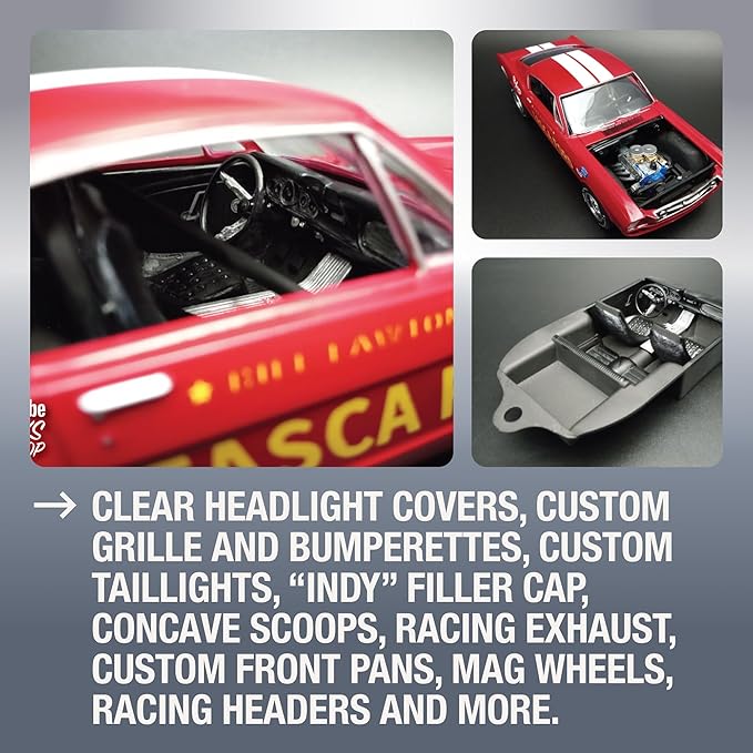 Skill 2 Model Kit 1966 Ford Mustang GT Fastback 1/25 Scale Model by AMT