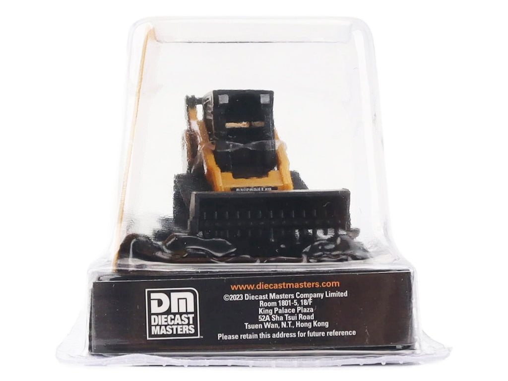 CAT Caterpillar 272C Compact Track Loader with Broom Yellow "Micro-Constructor" Series Diecast Model by Diecast Masters