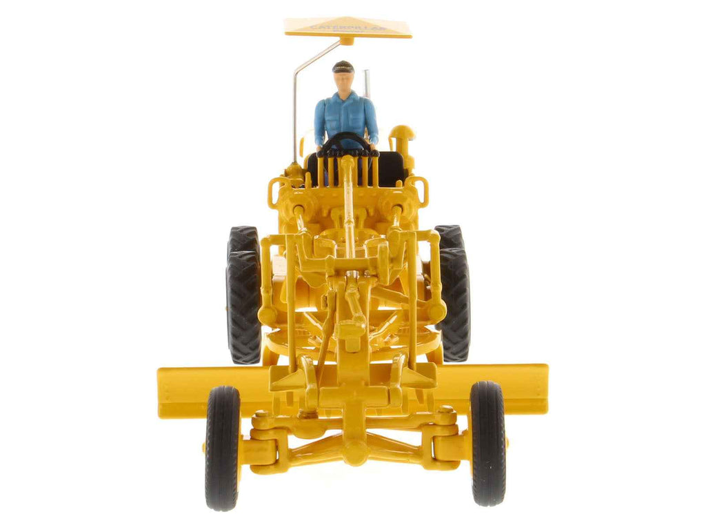 CAT Caterpillar No.12 Motor Grader Yellow with Operator "Vintage Series" 1/50 Diecast Model by Diecast Masters