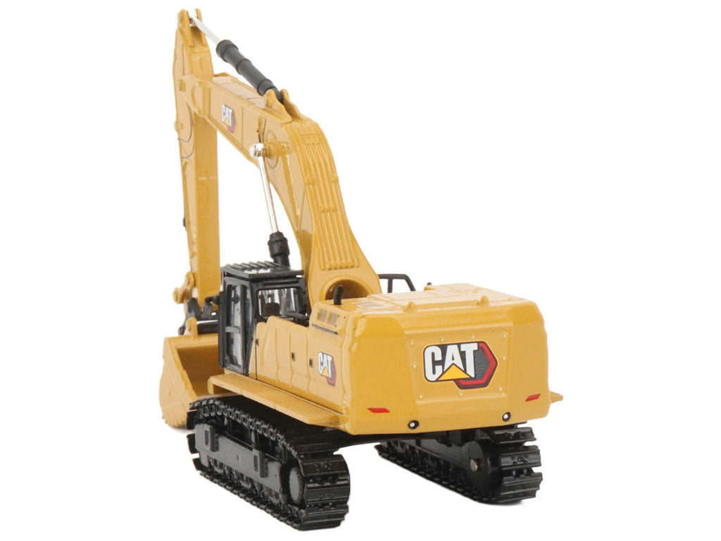 CAT Caterpillar 395 Next-Generation Hydraulic Excavator (Mass Excavator Version) Yellow with Additional Tools "High Line Series" 1/87 (HO) Diecast Model by Diecast Masters