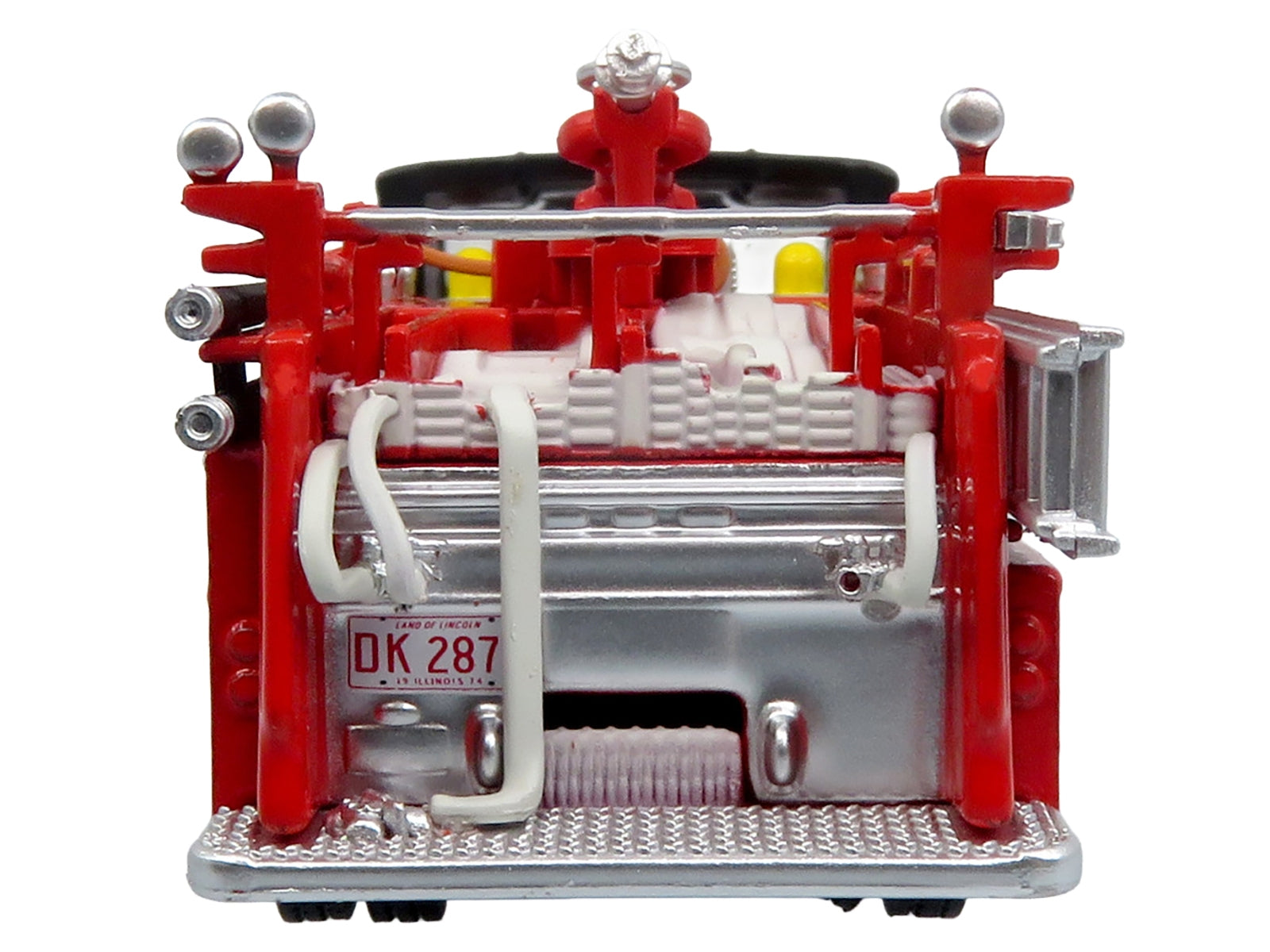 1974 Ward LaFrance Fire Engine "Chicago Fire Department - Engine 49" Red with Black Top "5 Alarm" Series Limited Edition 1/87 (HO) Diecast Model by Iconic Replicas