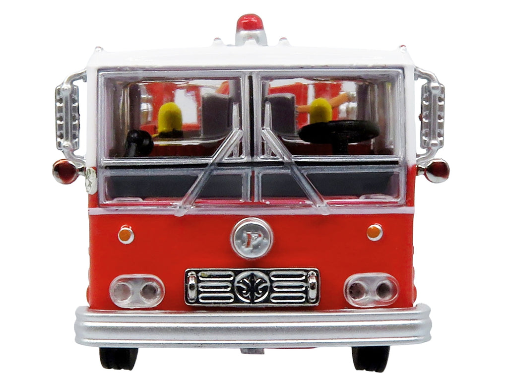 1974 Ward LaFrance Fire Engine "San Francisco Fire Department - Engine 31" Red with White Top "5 Alarm" Series Limited Edition 1/87 (HO) Diecast Model by Iconic Replicas