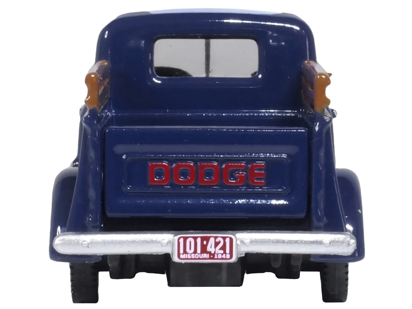 1948 Dodge B-1B Pickup Truck Waterway Blue 1/87 (HO) Scale Diecast Model Car by Oxford Diecast
