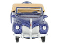 1941 Lincoln Continental Convertible Darian Blue Metallic with Tan Interior 1/87 (HO) Scale Diecast Model Car by Oxford Diecast
