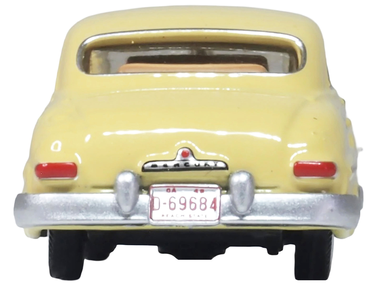 1949 Mercury 8 Coupe Calabash Yellow 1/87 (HO) Scale Diecast Model Car by Oxford Diecast