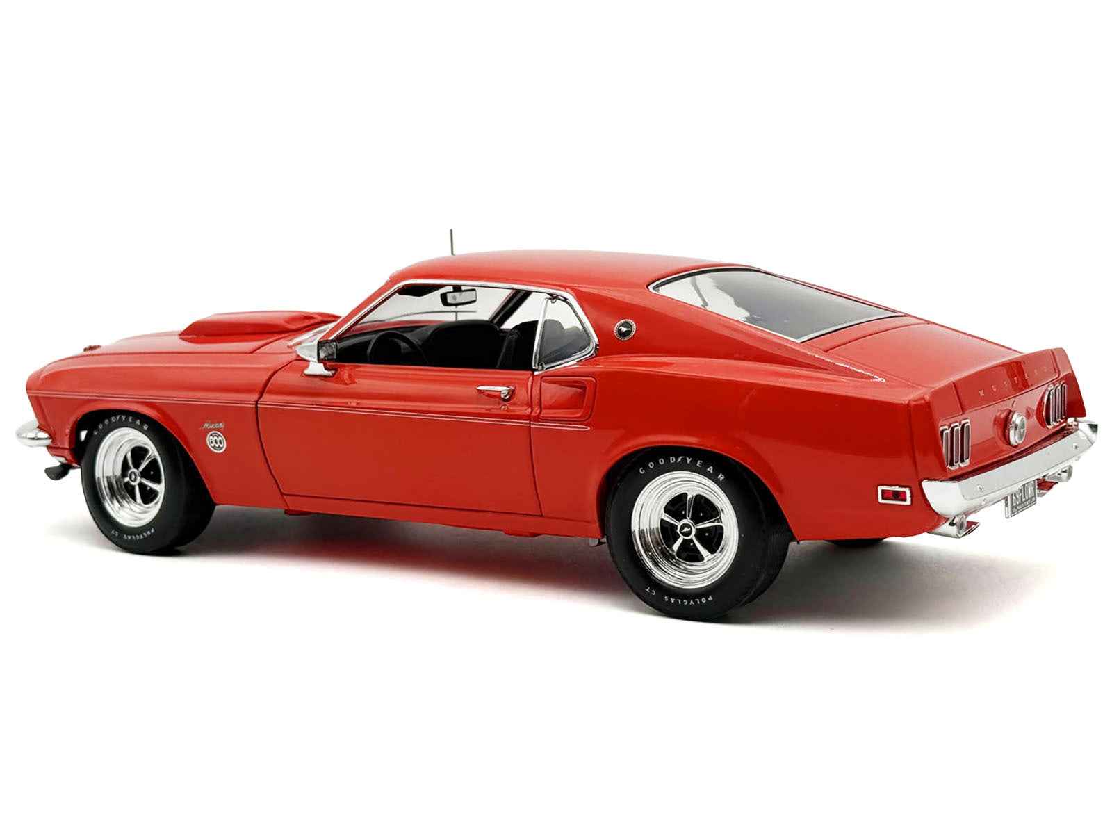 1969 Ford Mustang Limited Edition 600 Flower Power Red Limited Edition to 300 pieces Worldwide 1/18 Diecast Model Car by ACME