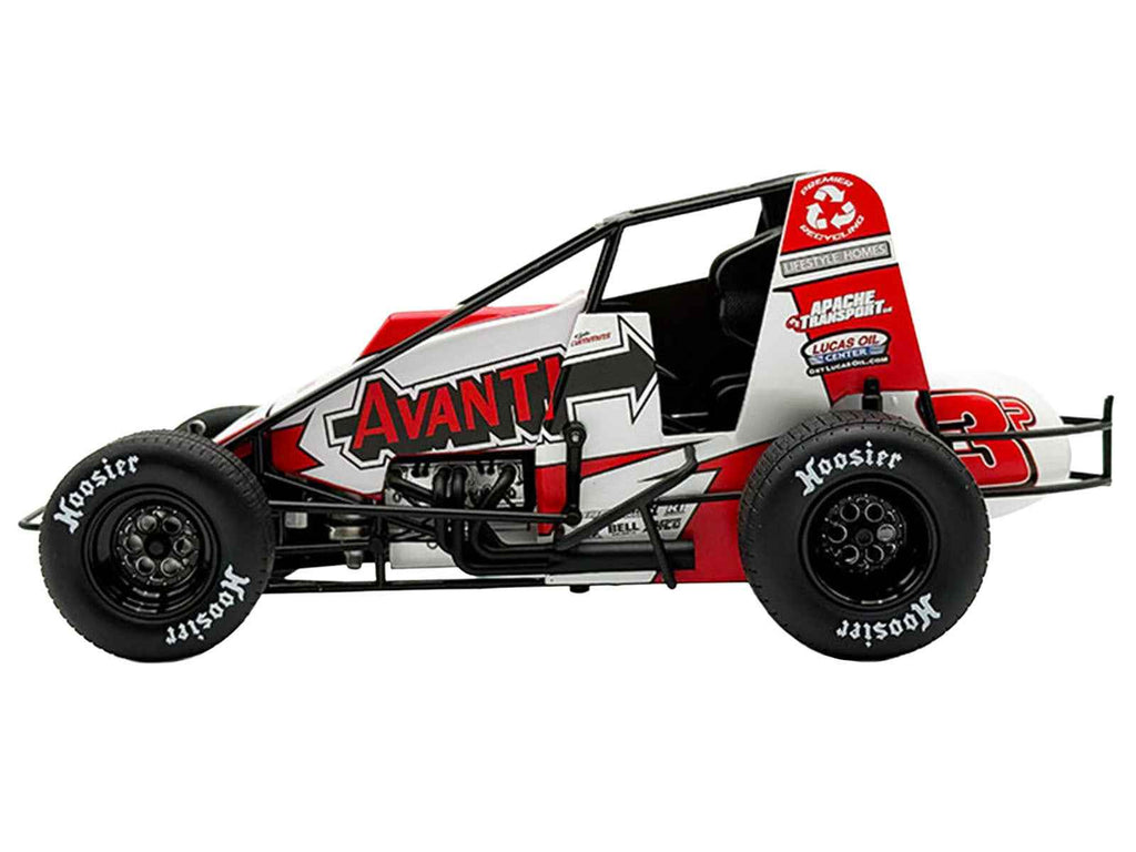 USAC Sprint Car #3P Kyle Cummins "Avanti" Champion "USAC Sprint Car National Championship" (2025) 1/18 Diecast Model Car by ACME