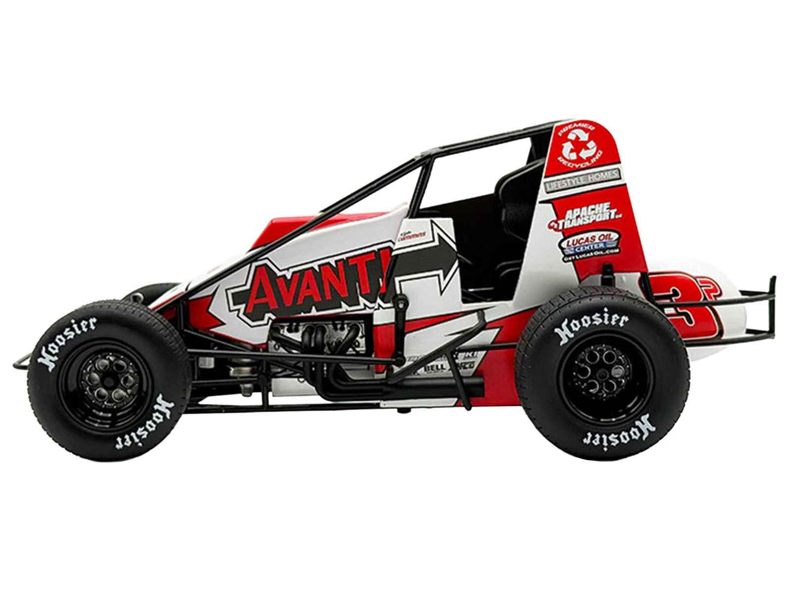 USAC Sprint Car #3P Kyle Cummins "Avanti" Champion "USAC Sprint Car National Championship" (2025) 1/18 Diecast Model Car by ACME