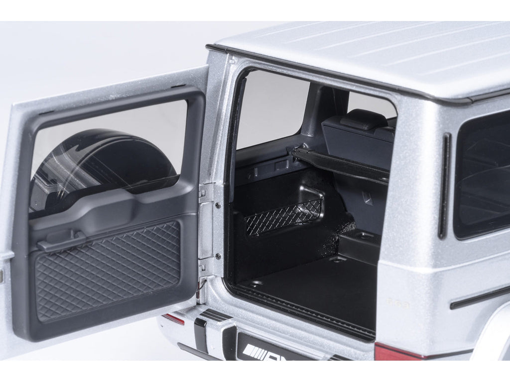 2019 Mercedes-Benz AMG G63 Iridium Silver Metallic 1/18 Model Car by Autoart