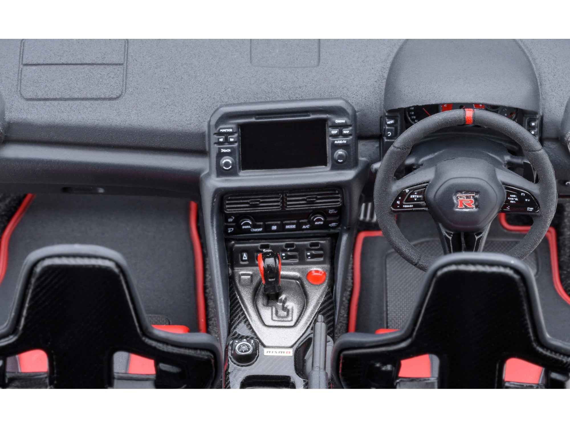 2022 Nissan GT-R (R35) Nismo Special Edition RHD (Right Hand Drive) Ultimate Metal Silver with Carbon Hood and Top 1/18 Model Car by Autoart