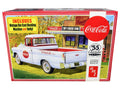 Skill 3 Model Kit 1955 Chevrolet Cameo Pickup Truck with Vintage Vending Machine and Dolly 1/25 Scale Model by AMT