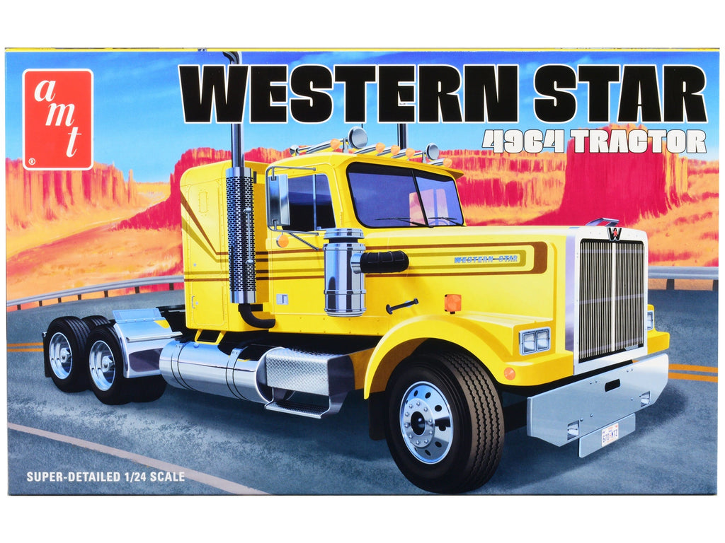 Skill 3 Model Kit Western Star 4964 Truck Tractor 1/25 Scale Model by AMT